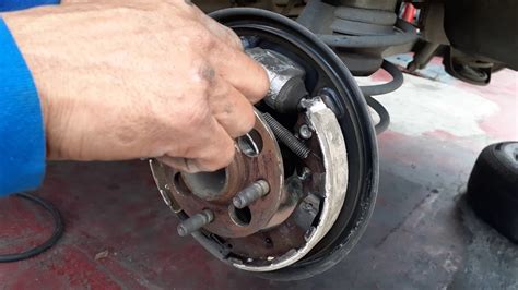 how to install a brake shoe - YouTube