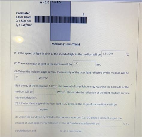 Solved (1) If the speed of light in air is C, the speed of | Chegg.com