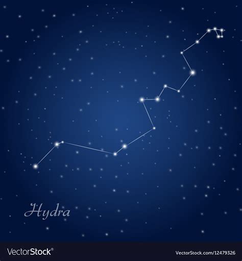 Hydra constellation Royalty Free Vector Image - VectorStock