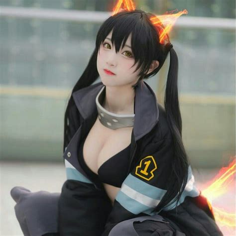 Fire Force 環古達 Tamaki Kotatsu Cosplay CN:seeuxiaorou | Humor lucu, Lucu ...