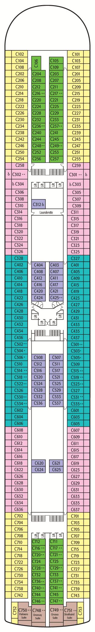 P&O Ventura Deck Plans: Ship Layout, Staterooms & Map - Cruise Critic