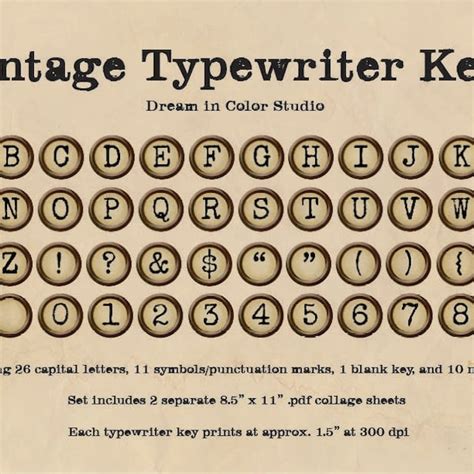 Typewriter Numbers - Etsy