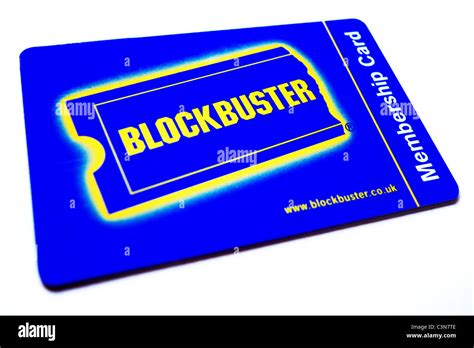 Blockbuster Membership Card Stock Photo - Alamy