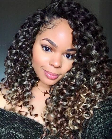 7+ Out Of This World Crochet Braids Curly Hairstyles Natural Part