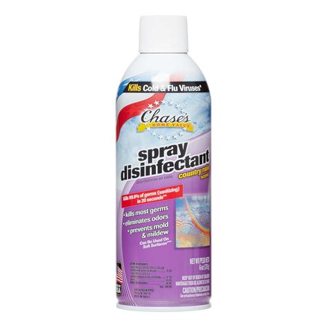 Chases Home Value Disinfectant Spray, Country Rain, 6 Oz - Walmart.com - Walmart.com