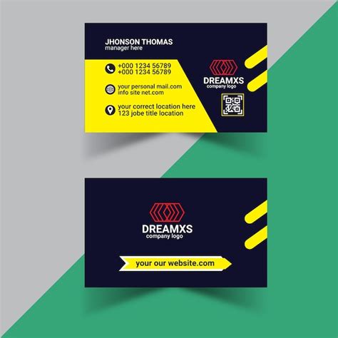 Premium Vector | Creative business card template