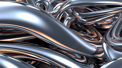 3d Abstract Chrome Metal Background In Full Screen, Business Wallpaper ...