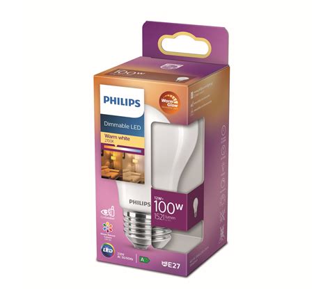 Ampoule LED dimmable E27 PHILIPS EQ100W standard blanc chaud - Ampoule BUT