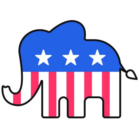 Republican elephant emblem - Download free icons