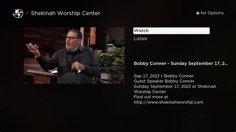 Shekinah Worship Center | TV App | Roku Channel Store | Roku