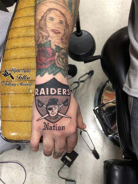 Raiders Tattoo | Raiders tattoos, Tattoos, Hand tattoos