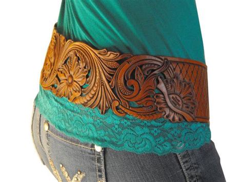 Hand+Tooled+Leather+Cowgirl+Hipster+Belt+by+ClairKehrberg+on+Etsy ...