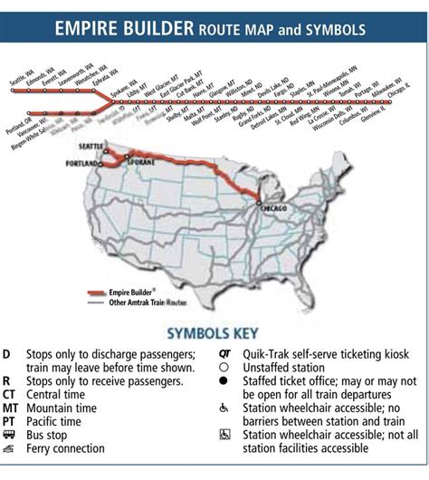 Amtrak Empire Builder Route | Amtrak, Amtrak travel, Amtrak train travel