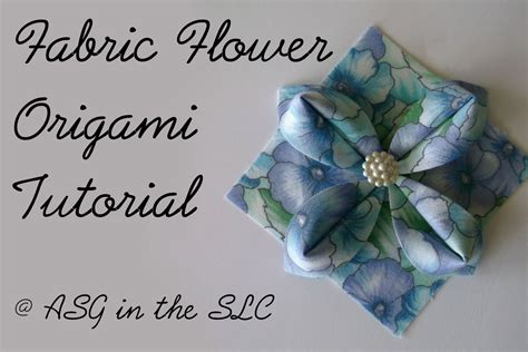 ASG in the SLC: Embellish with Origami Fabric Flowers {Tutorial}