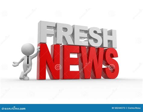 Fresh news stock illustration. Illustration of demand - 50244373