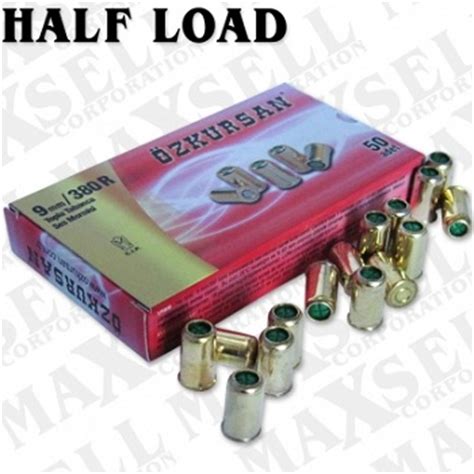 9MM/380 Revolver Half Load Blanks, 50 Pack :: Blank Ammunition :: Movie Prop Blank Guns :: Stage ...