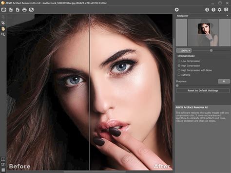 AKVIS Artifact Remover AI Tutorial: Remove JPEG Compression Artifacts