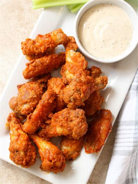 The Best Air Fryer Buffalo Chicken Wings - The Midwest Kitchen Blog