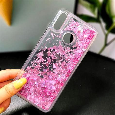 Y7 2019 Qicksand Glitter Liquid Cases For HUAWEI Y7 2019 case silicone Soft Cover Coque Huawei ...