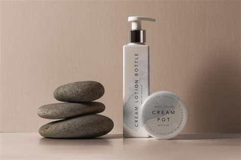 Cosmetic Cream Lotion Bottle Psd Mockup | Free Mockups, Best Free PSD ...