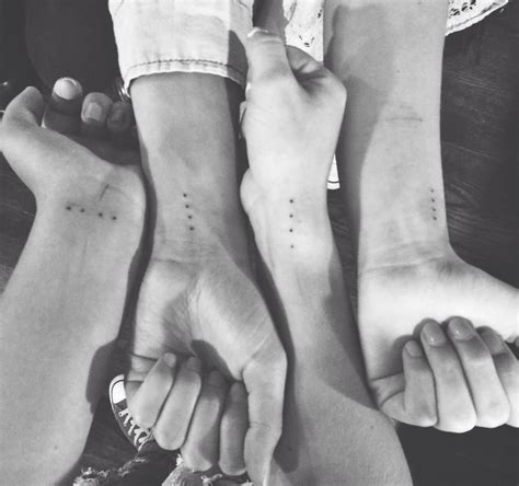 4 dots tattoo- Friendship tattoo | Dot tattoos, Friendship tattoos, Sibling tattoos