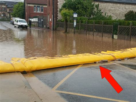 This barrier can be used to protect your home from flood waters