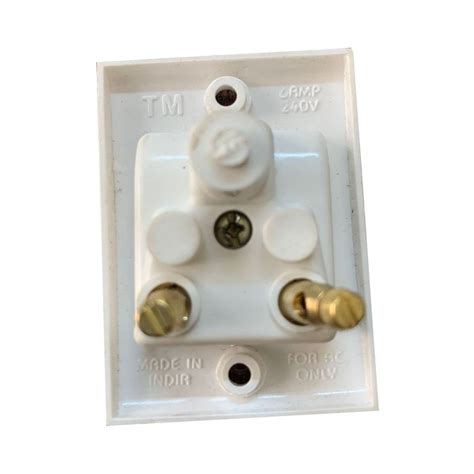 White 5 Amp Five Pin Socket, 240 V at Rs 12/piece in New Delhi | ID ...