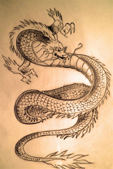 Japanese Traditional Dragon by rizb0 on DeviantArt