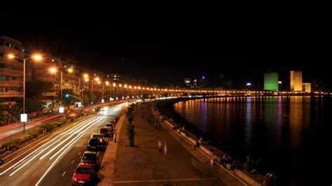 Night View Marine Drive Mumbai Wallpaper 28328 - Baltana