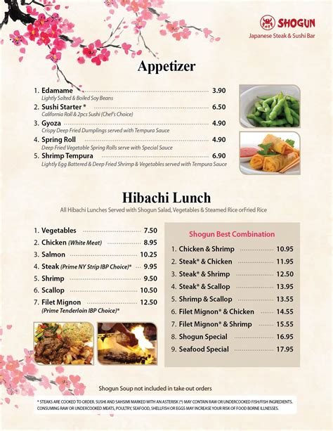 Shogun Lawrenceville ga weekday lunch menu