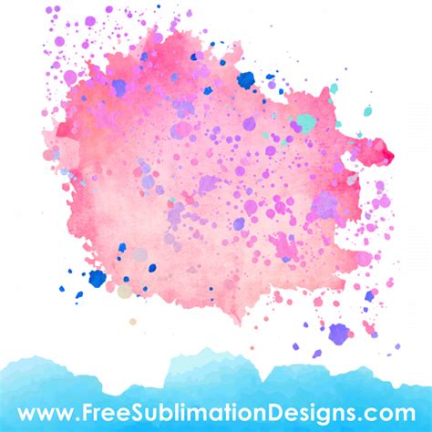 Free Sublimation Print | Watercolor Paint Background Sublimation Print