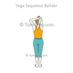 Overhead Shoulder Stretch Pose Yoga | Yoga Sequences, Benefits, Variations, and Sanskrit ...