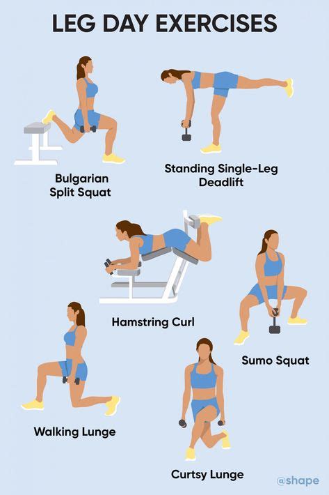 Trainers Share the Leg Day Exercises They Live For in 2020 | Leg and glute workout, Slim legs ...