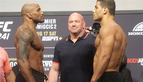 UFC 241 weigh-ins faceoffs highlight video, photos