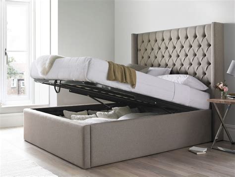 Islington Upholstered Ottoman Bed Frame | Ottoman storage bed, Bed ...