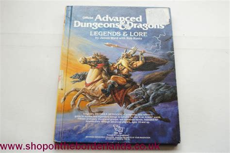 Legends & Lore, hardback rulebook for AD&D 1st edition - The Shop on the Borderlands