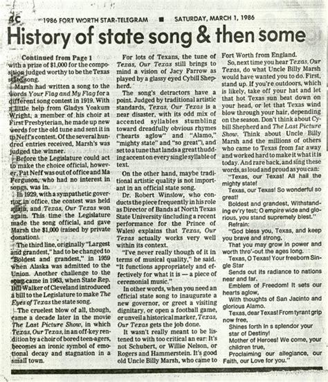 'Texas, Our Texas' — The story of Texas' official state song