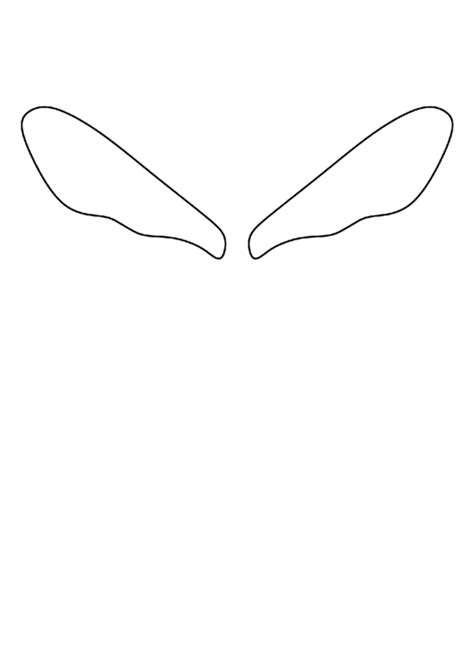 Bee Wings Pattern Template printable pdf download