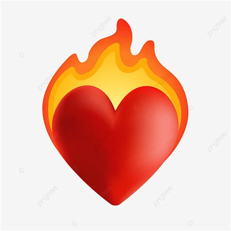 Fire Emoji Clipart PNG Images, Heart On Fire Emoji, Heart On Fire, Heart On Fire Emoji Png ...