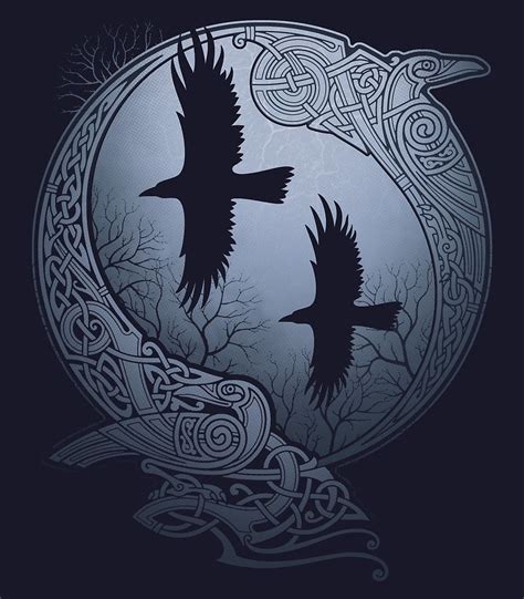 ODIN'S RAVENS by RAIDHO | Norse tattoo, Viking art, Celtic art