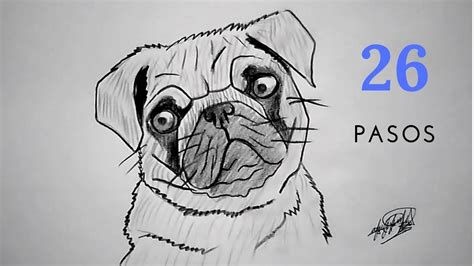 Como dibujar un perro Pug en 25 PASOS | How to draw a Pug dog in 25 STEPS | - YouTube