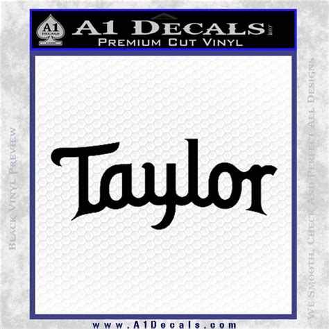 Taylor Guitars Logo Vinyl Decal Sticker » A1 Decals