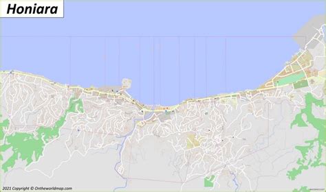 Honiara Map | Solomon Islands | Detailed Maps of Honiara