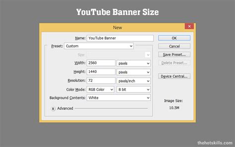 How to Make a YouTube Banner in Photoshop - Thehotskills