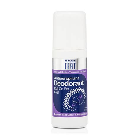 NEAT FEAT, Antiperspirant Deodorant Roll-On for Feet (Prevents Foot ...