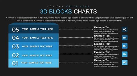 3D Blocks PowerPoint Charts Template for Presentation | ImagineLayout.com