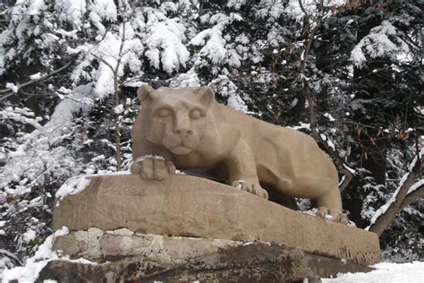 Snow Lion Penn State Photo for Sale | Old Main Frame Shop