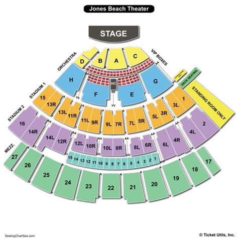 Northwell Health at Jones Beach Theater Seating Chart | Seating Charts ...