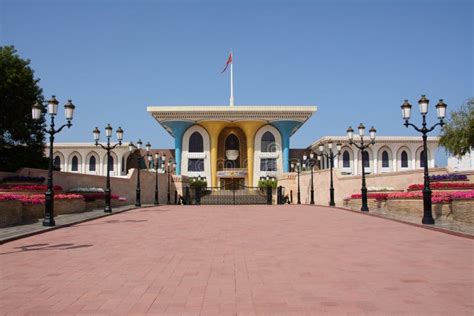 Palace of the Sultan of Oman Stock Image - Image of asia, mansion ...