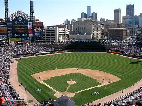 Picture Information: Tigers Baseball Stadium in Detroit